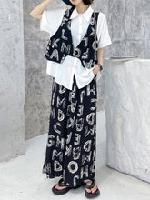 Loose Stylish False Two Straight Leg Suit